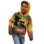 Personalised Panthers Rugby ANZAC Day Kid Hoodie Last Post Poppy We Will Remember Them