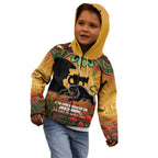 Personalised Panthers Rugby ANZAC Day Kid Hoodie Last Post Poppy We Will Remember Them
