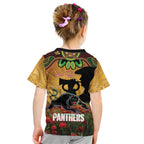 Personalised Panthers Rugby ANZAC Day Kid T Shirt Last Post Poppy We Will Remember Them