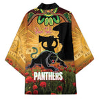 Personalised Panthers Rugby ANZAC Day Kimono Last Post Poppy We Will Remember Them