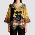 Personalised Panthers Rugby ANZAC Day Kimono Sleeve Blouse Last Post Poppy We Will Remember Them