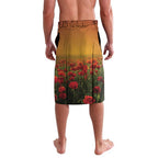 Personalised Panthers Rugby ANZAC Day Lavalava Last Post Poppy We Will Remember Them