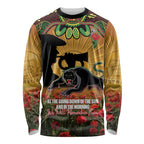 Personalised Panthers Rugby ANZAC Day Long Sleeve Shirt Last Post Poppy We Will Remember Them