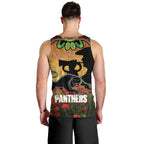 Personalised Panthers Rugby ANZAC Day Men Tank Top Last Post Poppy We Will Remember Them