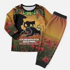 Personalised Panthers Rugby ANZAC Day Pajama Set Last Post Poppy We Will Remember Them