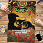 Personalised Panthers Rugby ANZAC Day Puzzle Last Post Poppy We Will Remember Them