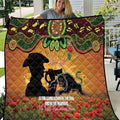 Personalised Panthers Rugby ANZAC Day Quilt Last Post Poppy We Will Remember Them