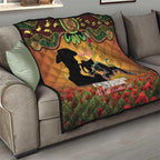 Personalised Panthers Rugby ANZAC Day Quilt Last Post Poppy We Will Remember Them