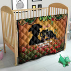 Personalised Panthers Rugby ANZAC Day Quilt Last Post Poppy We Will Remember Them