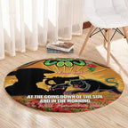 Personalised Panthers Rugby ANZAC Day Round Carpet Last Post Poppy We Will Remember Them