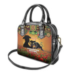 Personalised Panthers Rugby ANZAC Day Shoulder Handbag Last Post Poppy We Will Remember Them