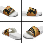 Personalised Panthers Rugby ANZAC Day Slide Sandals Last Post Poppy We Will Remember Them