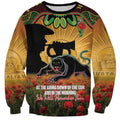 Personalised Panthers Rugby ANZAC Day Sweatshirt Last Post Poppy We Will Remember Them