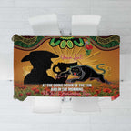 Personalised Panthers Rugby ANZAC Day Tablecloth Last Post Poppy We Will Remember Them