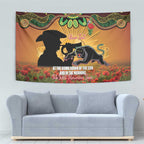 Personalised Panthers Rugby ANZAC Day Tapestry Last Post Poppy We Will Remember Them