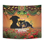 Personalised Panthers Rugby ANZAC Day Tapestry Last Post Poppy We Will Remember Them