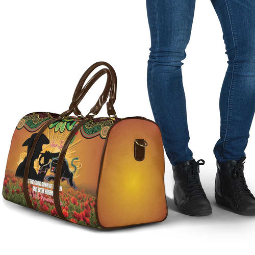 Personalised Panthers Rugby ANZAC Day Travel Bag Last Post Poppy We Will Remember Them