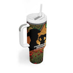 Personalised Panthers Rugby ANZAC Day Tumbler With Handle Last Post Poppy We Will Remember Them