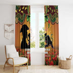 Personalised Panthers Rugby ANZAC Day Window Curtain Last Post Poppy We Will Remember Them