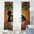 Personalised Panthers Rugby ANZAC Day Window Curtain Last Post Poppy We Will Remember Them