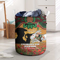 Personalised Rabbitohs Rugby ANZAC Day Laundry Basket Last Post Poppy We Will Remember Them