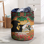 Personalised Rabbitohs Rugby ANZAC Day Laundry Basket Last Post Poppy We Will Remember Them