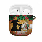 Personalised Rabbitohs Rugby ANZAC Day AirPods Case Last Post Poppy We Will Remember Them