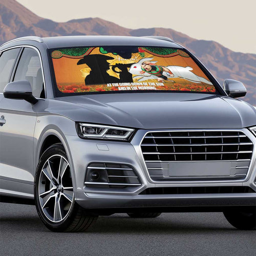 Personalised Rabbitohs Rugby ANZAC Day Auto Sun Shade Last Post Poppy We Will Remember Them