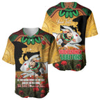 Personalised Rabbitohs Rugby ANZAC Day Baseball Jersey Last Post Poppy We Will Remember Them