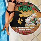 Personalised Rabbitohs Rugby ANZAC Day Beach Blanket Last Post Poppy We Will Remember Them