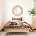 Personalised Rabbitohs Rugby ANZAC Day Bedding Set Last Post Poppy We Will Remember Them