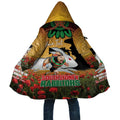 Personalised Rabbitohs Rugby ANZAC Day Cloak Last Post Poppy We Will Remember Them