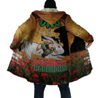 Personalised Rabbitohs Rugby ANZAC Day Cloak Last Post Poppy We Will Remember Them