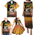 Personalised Rabbitohs Rugby ANZAC Day Family Matching Puletasi and Hawaiian Shirt Last Post Poppy We Will Remember Them
