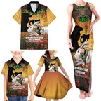 Personalised Rabbitohs Rugby ANZAC Day Family Matching Tank Maxi Dress and Hawaiian Shirt Last Post Poppy We Will Remember Them