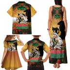 Personalised Rabbitohs Rugby ANZAC Day Family Matching Tank Maxi Dress and Hawaiian Shirt Last Post Poppy We Will Remember Them
