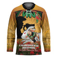 Personalised Rabbitohs Rugby ANZAC Day Hockey Jersey Last Post Poppy We Will Remember Them