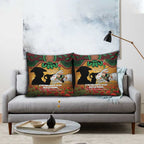 Personalised Rabbitohs Rugby ANZAC Day Pillow Cover Last Post Poppy We Will Remember Them