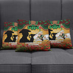 Personalised Rabbitohs Rugby ANZAC Day Pillow Cover Last Post Poppy We Will Remember Them