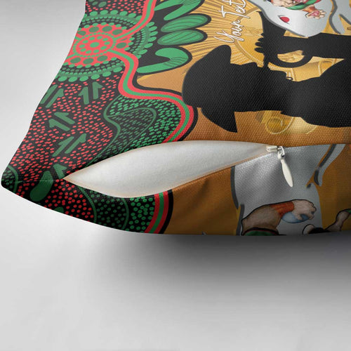 Personalised Rabbitohs Rugby ANZAC Day Pillow Cover Last Post Poppy We Will Remember Them