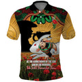 Personalised Rabbitohs Rugby ANZAC Day Polo Shirt Last Post Poppy We Will Remember Them