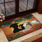 Personalised Rabbitohs Rugby ANZAC Day Rubber Doormat Last Post Poppy We Will Remember Them