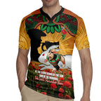 Personalised Rabbitohs Rugby ANZAC Day Rugby Jersey Last Post Poppy We Will Remember Them