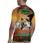 Personalised Rabbitohs Rugby ANZAC Day Rugby Jersey Last Post Poppy We Will Remember Them