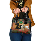 Personalised Rabbitohs Rugby ANZAC Day Shoulder Handbag Last Post Poppy We Will Remember Them
