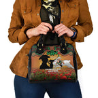 Personalised Rabbitohs Rugby ANZAC Day Shoulder Handbag Last Post Poppy We Will Remember Them