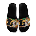 Personalised Rabbitohs Rugby ANZAC Day Slide Sandals Last Post Poppy We Will Remember Them