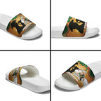 Personalised Rabbitohs Rugby ANZAC Day Slide Sandals Last Post Poppy We Will Remember Them