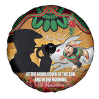 Personalised Rabbitohs Rugby ANZAC Day Spare Tire Cover Last Post Poppy We Will Remember Them