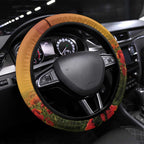 Rabbitohs Rugby ANZAC Day Steering Wheel Cover Last Post Poppy We Will Remember Them